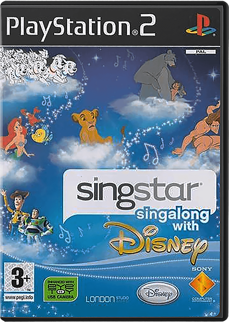 SingStar Singalong with Disney box art for Playstation 2